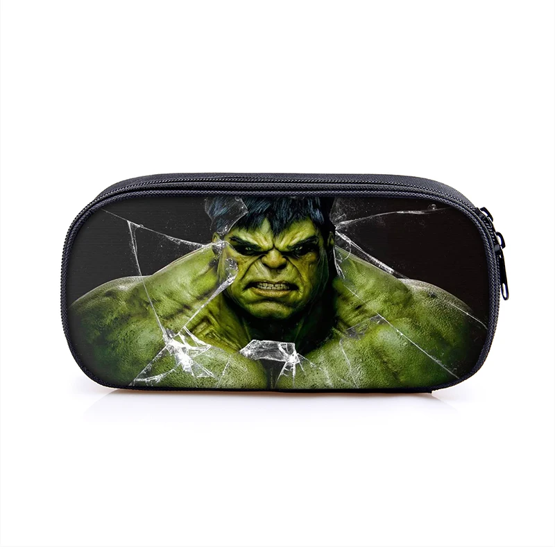 1pc pencil bag 10 16 дюймов супергерой Халк Железный человек детские школьные сумки ортопедические школьный рюкзак для детей мальчиков Mochila Infantil сумки с рисунком - Цвет: 1pc pencil bag 10
