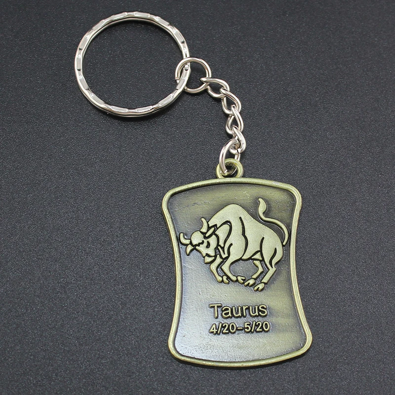 Hapiship женские/мужские Модные Винтажные бронзовые брелки ручной работы с 12