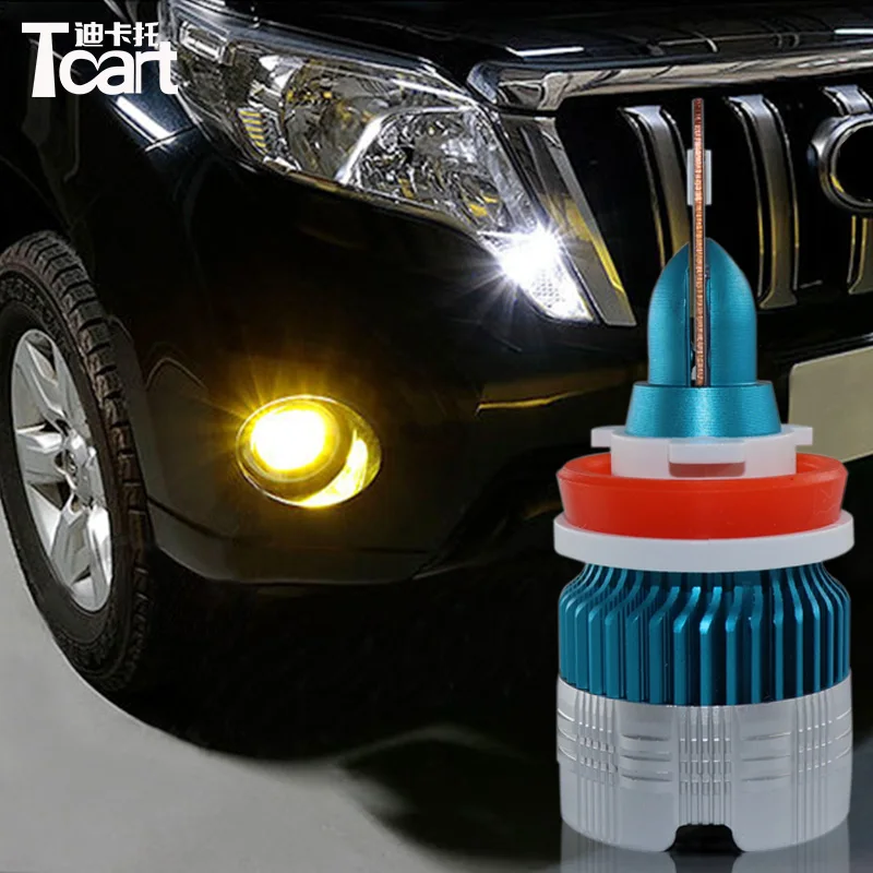 Автомобильные светодиодный ные фары Tcart H8 H9 H11 Светодиодный Противотуманные
