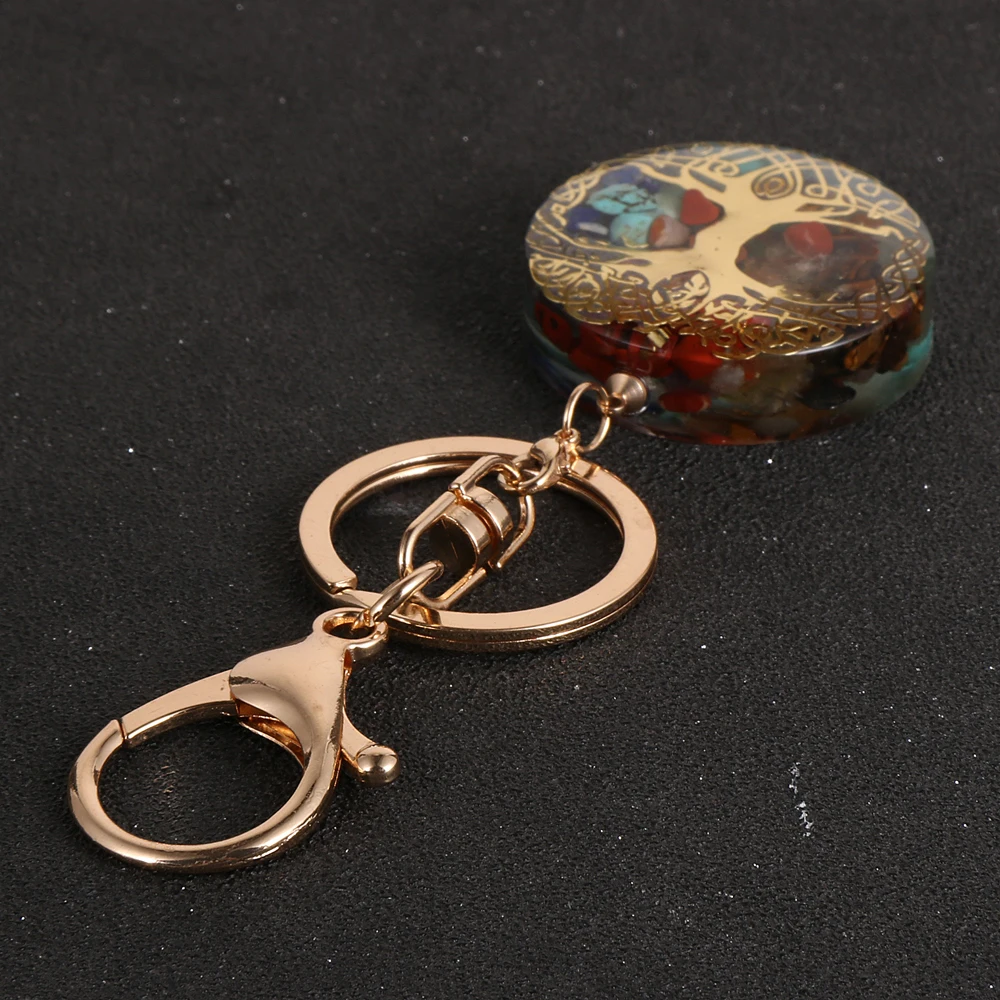 Энергетическое Древо жизни Orgonite брелок для мужчин и женщин мужские Рейки