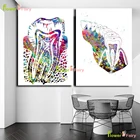 Настенная картина стоматология зубы в скандинавском стиле Стоматолог зубы Настенная картина на холсте настенные картины для гостиной домашний Декор без рамки