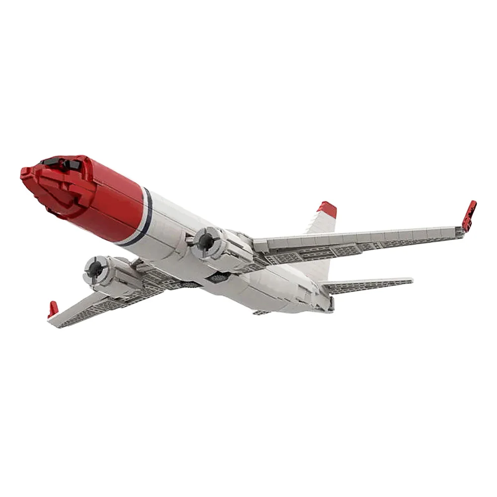 Высокотехнологичный норвежский самолет 737-800 набор строительных блоков модель