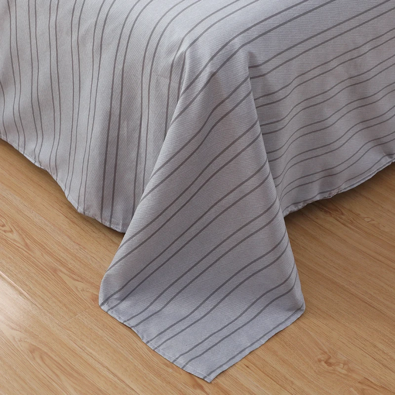 Luxury bedding sets simple European Style Printed quilt cover Bed Linen pillow cases bed sheets pink stripe duvet | Дом и сад