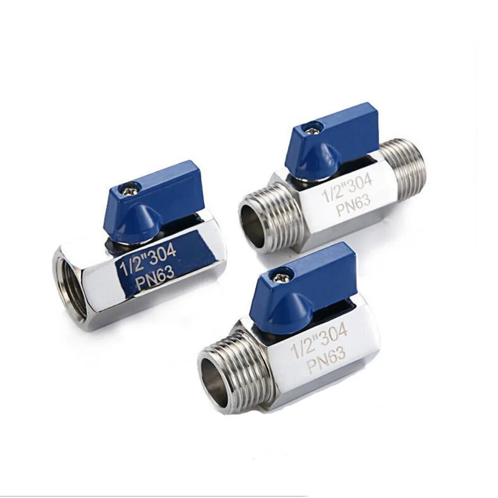 Мини шаровой кран из нержавеющей стали для воды масла газа 1/8 дюйма 1/4 3/8 1/2 3/4 1 дюйм