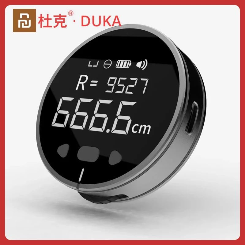 

Дальномер XIAOMI YOUPIN DUKA электронный аккумуляторный, 8 функций, HD ЖК-экран