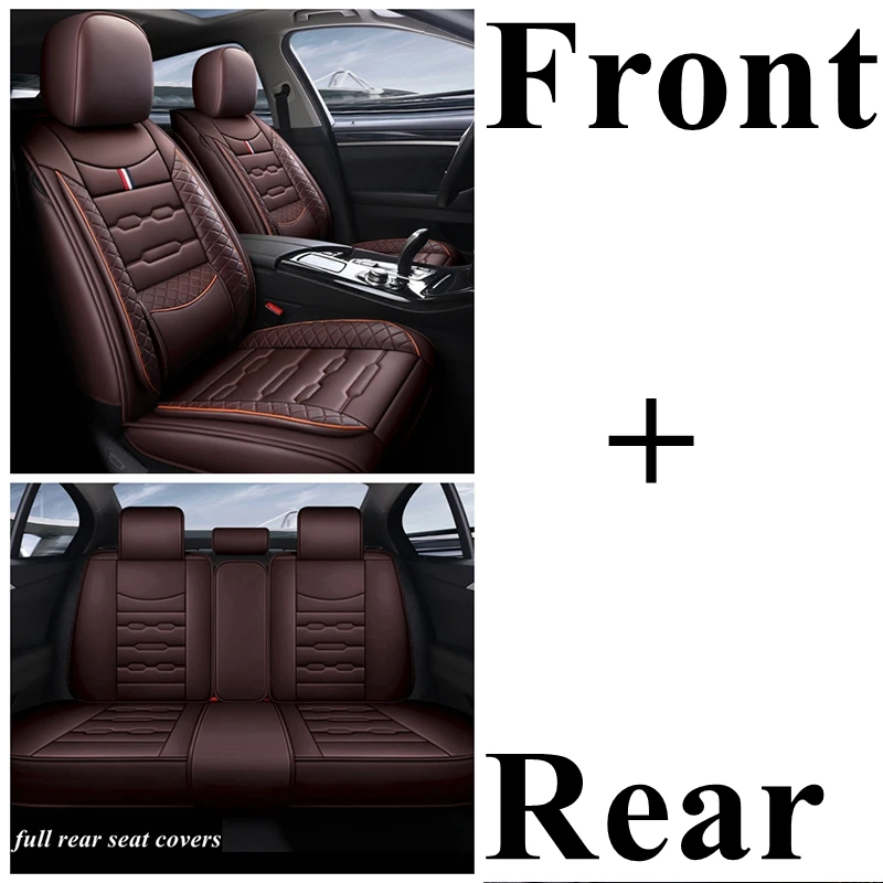 Переднее и заднее сиденье для Toyota Corolla Yaris Pruis Hilux FJ Cruiser LC Prado Vios Auris Matrix Venza Zelas автомобильные аксессуары - Название цвета: coffee standard