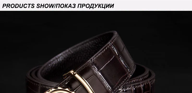 FAJARINA, уникальный дизайн, буквы, гладкая пряжка, мужские ремни, высокое качество, крокодиловый узор, настоящая коровья кожа, кожаный ремень 3,3 см LUFJ819