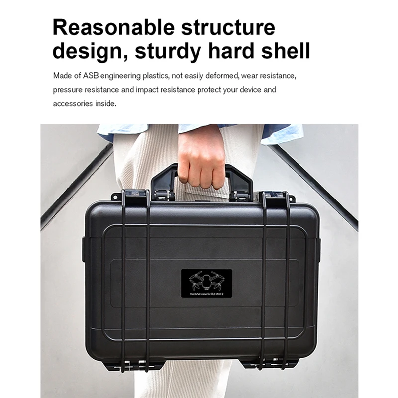 

DJI Mini 2 Portable Carrying Case ABS Explosion-proof Box for DJI Air 2S/Mavic Air 2 Drone Accessories Large Capacity Case