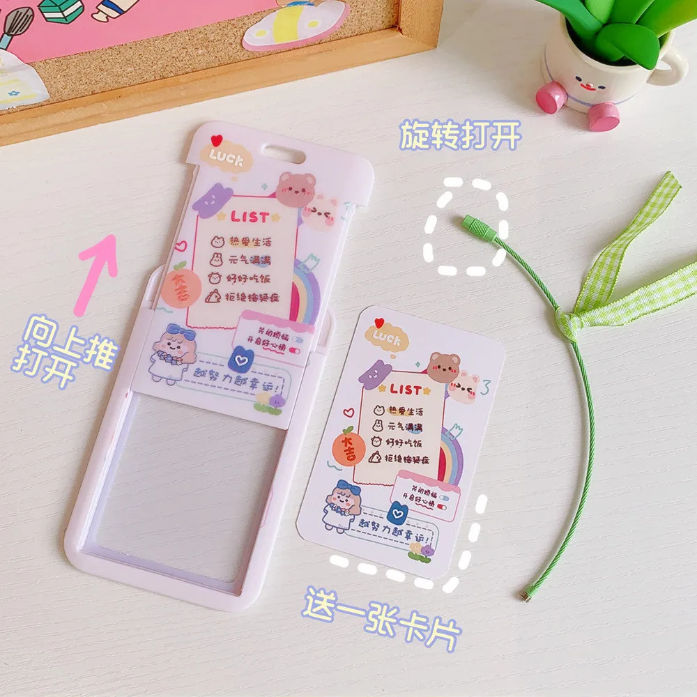Новинка Kawaii держатель для карт в автобусе чехол с милым медведем кроликом