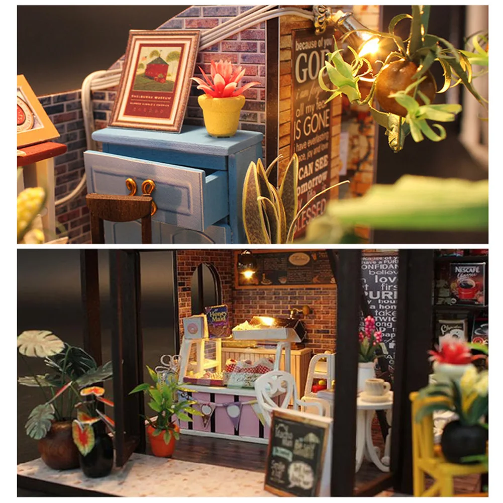 

Doll House Furniture Diy Miniature 3D Wooden Miniaturas Dollhouse Toys For Children Birthday Gifts Casa Kitten Diary