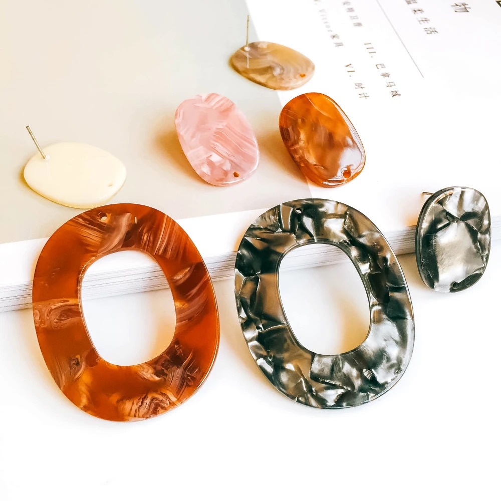 Овальные серьги гвоздики ZEROUP аксессуары для ушей искусственные украшения