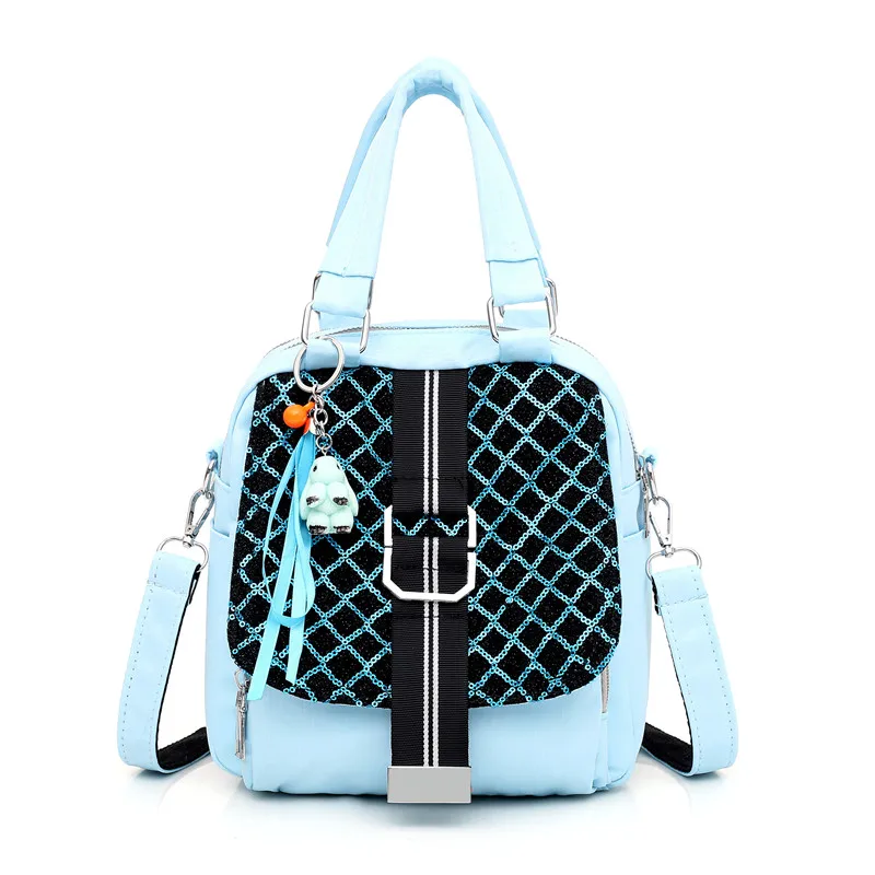 

LU.FAWN Fashion Mesh Sequin Women's Backpack Casual And Durable Oxford Cloth Personality Girl Bag Security Anti-Theft 1800-14