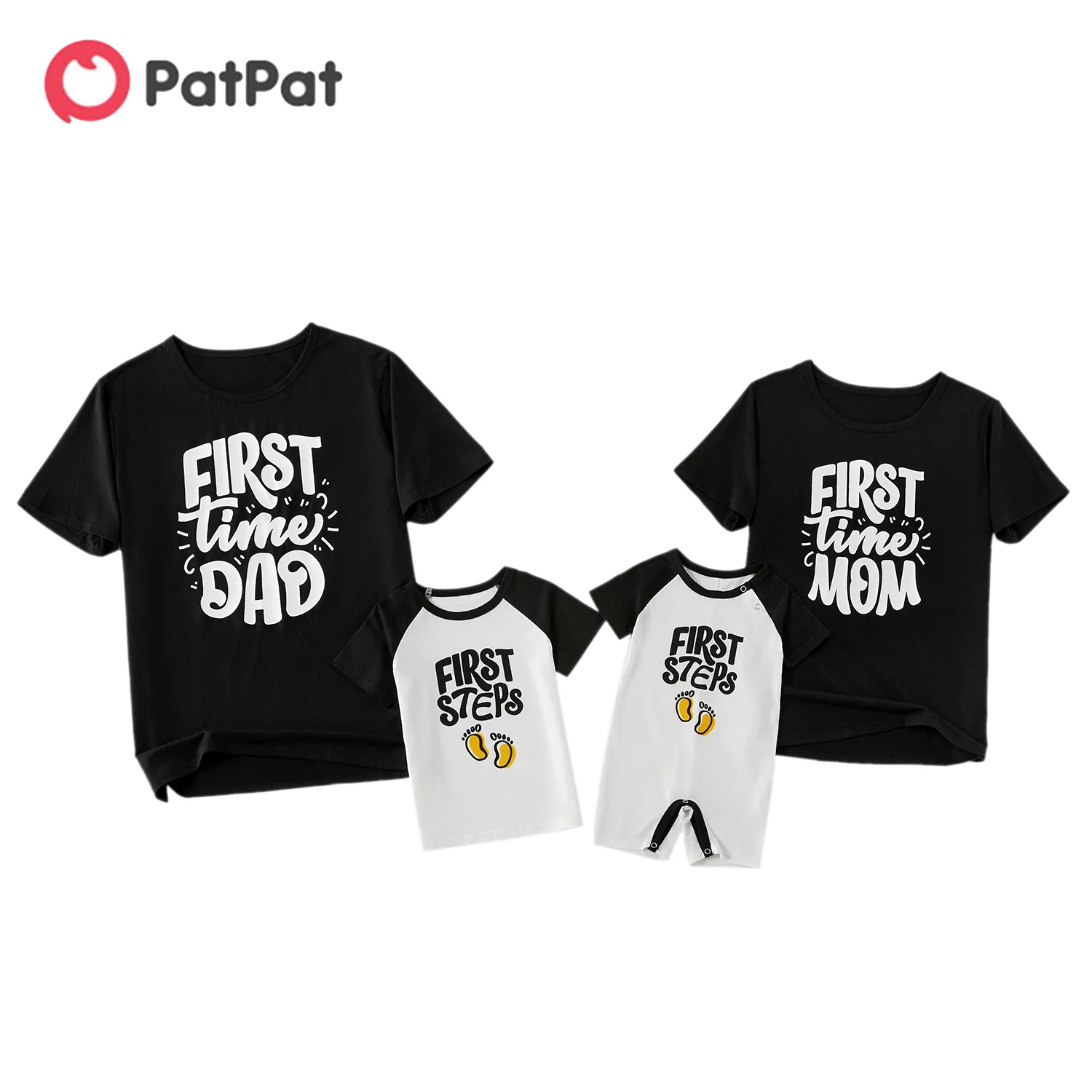 

PatPat 2021 New Summer Letter Print Family Matching Tops