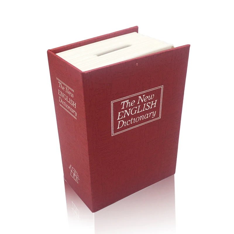 Секретная коробка сейф книга деньги скрытая безопасность замок наличные монета