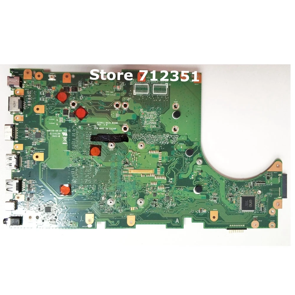 Материнская плата X756UA _ BD./I3-6100U/AS 90NB0A00-R00011 материнская REV 2 0 для Asus X756U X756UXM X756UX X756UV