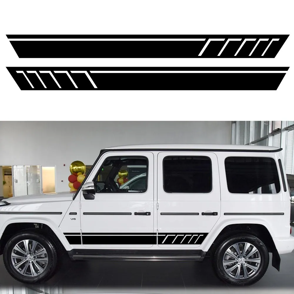 

Наклейки на боковую юбку автомобиля для G500 G63 W463 G65