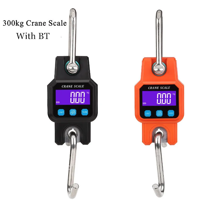 

300kg/50g Micro Crane Scale with BT Rechargeable Hanging Hook Scales 4.0 BT USB Stainless Steel Heavy Duty Weight 40% off