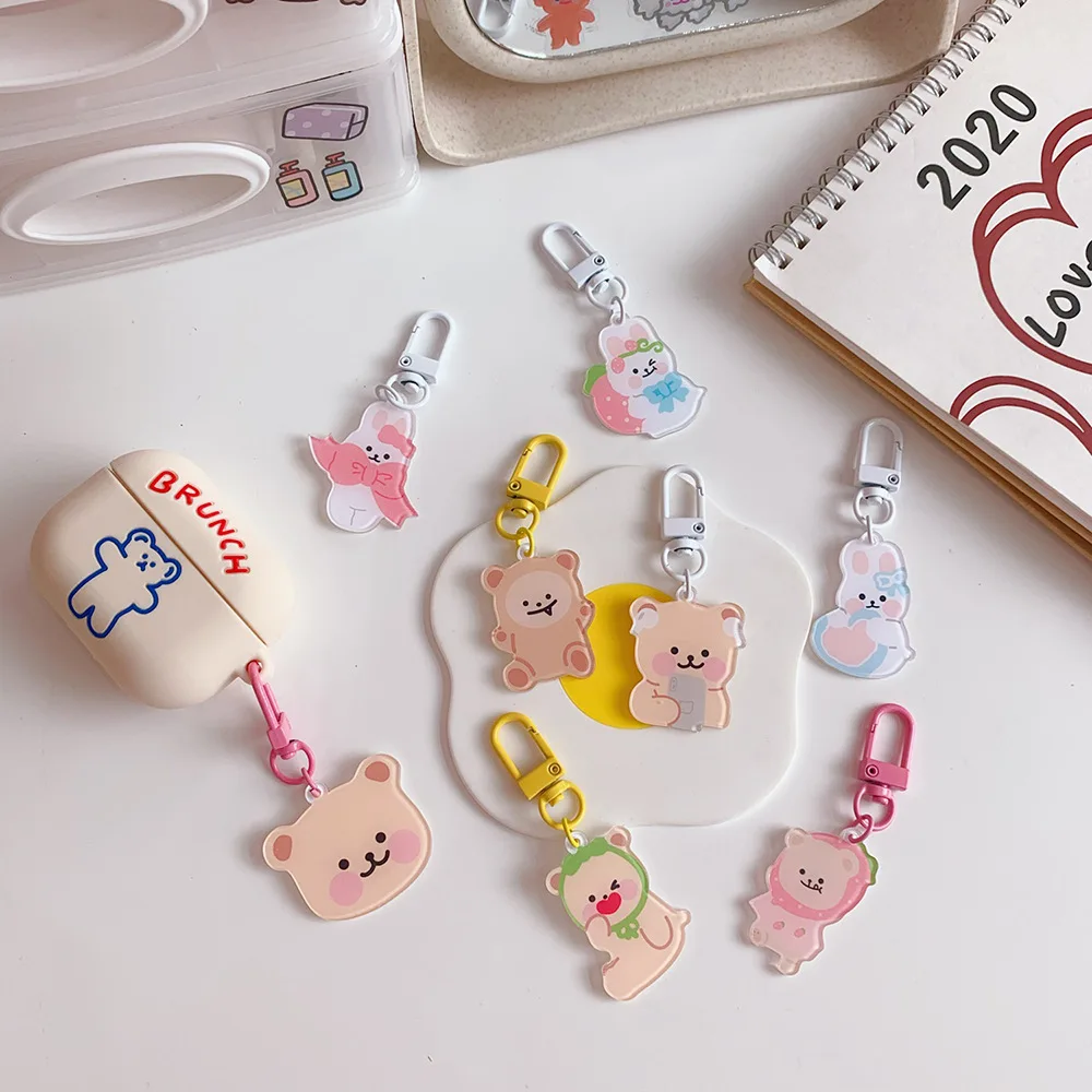

1PCS Cute Japanese Love Bear Pendant School Bag Jewelry Pendant Girl In Trendy Bag Keychain Ornament