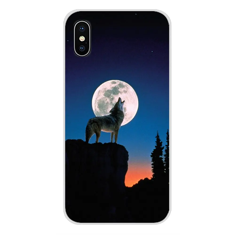 Чехлы для сотовых телефонов Sony Xperia Z Z1 Z2 Z3 Z5 compact M2 M4 M5 E3 T3 XA Huawei Mate 7 8 Y3II The Wolf howl in the