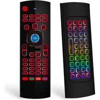 air mouse for android tv box mini wireless keyboard air remote mouse control with rgb backlit mx3 pro ir learning