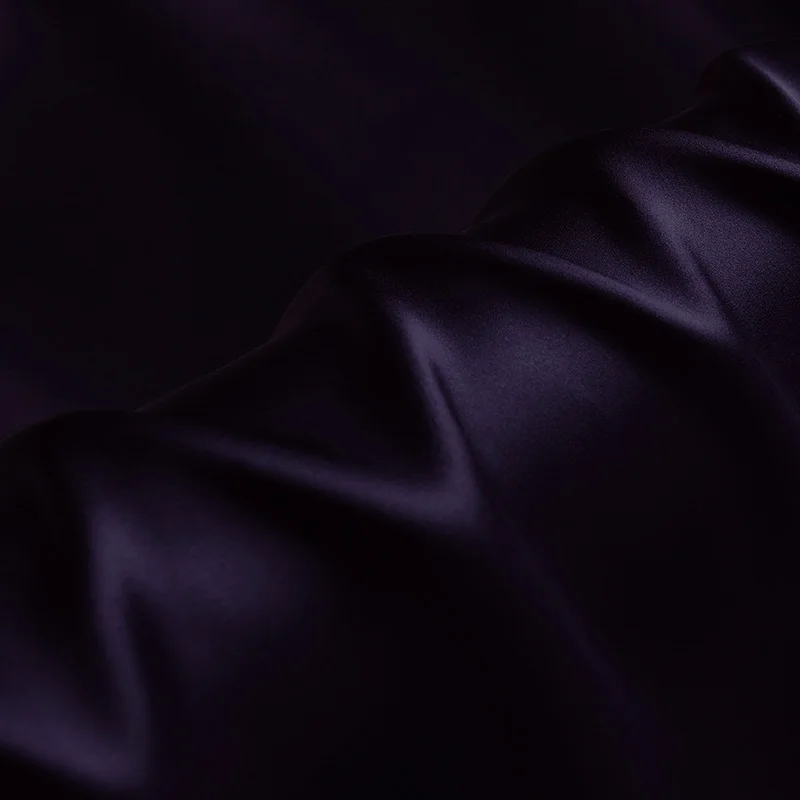 

100% silk charmeuse satin 19mm 114cm(45") width violet color mulberry silk fabric NO.16