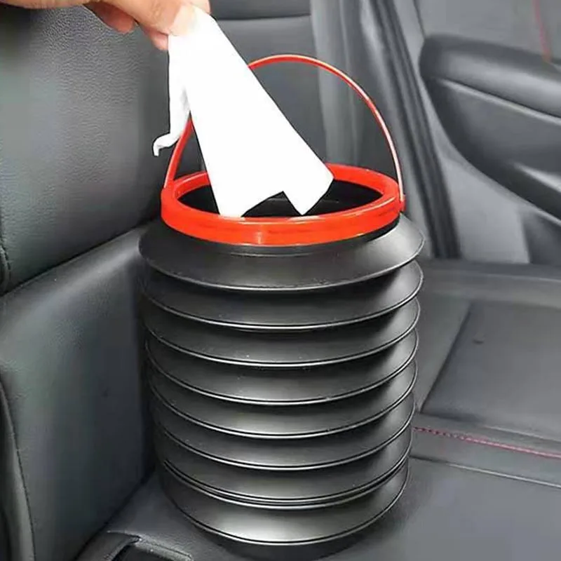 Контейнер для мусора автомобильный большого размера портативный складной