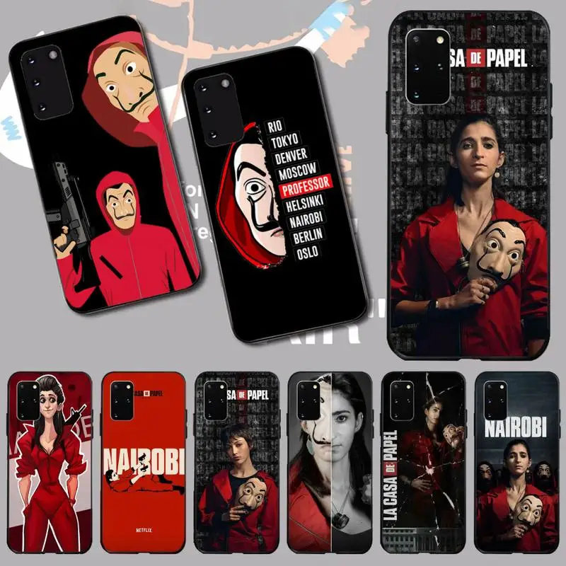Чехол для телефона Samsung S20 plus Ultra S6 S7 edge S8 S9 S10 чехол накладка TV Money Heist House Paper La Casa de
