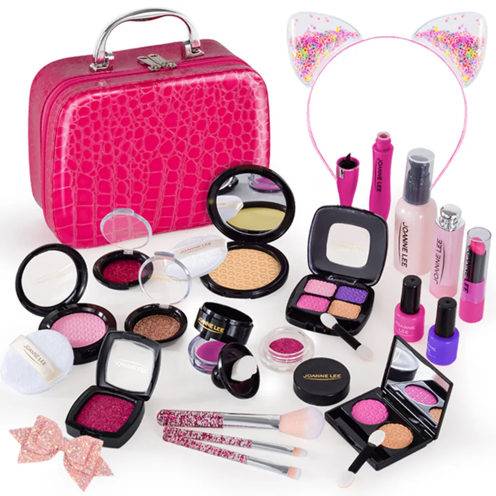 Детский макияж для девочек игровой набор макияжа малышей с милой сумкой красивый