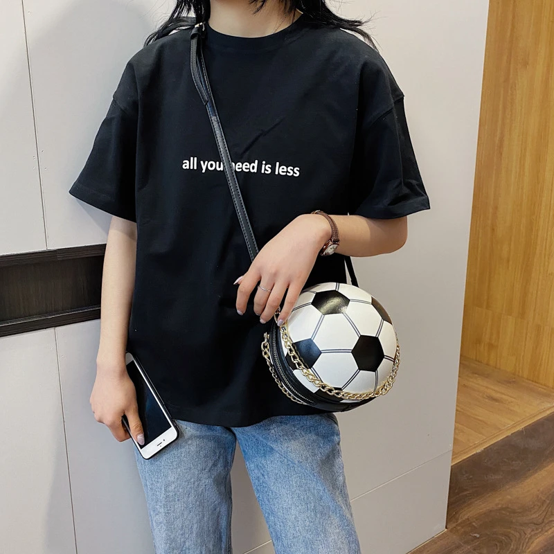 

Women Handbags Personality Ball Shape Totes Zipper Chain Shoulder Messenger Bags For Women 2020 Casual Shoulder Messenger Bags