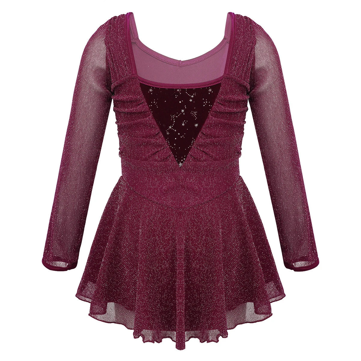 Сетчатая балетная пачка для девочек платье фигурного катания гимнастический