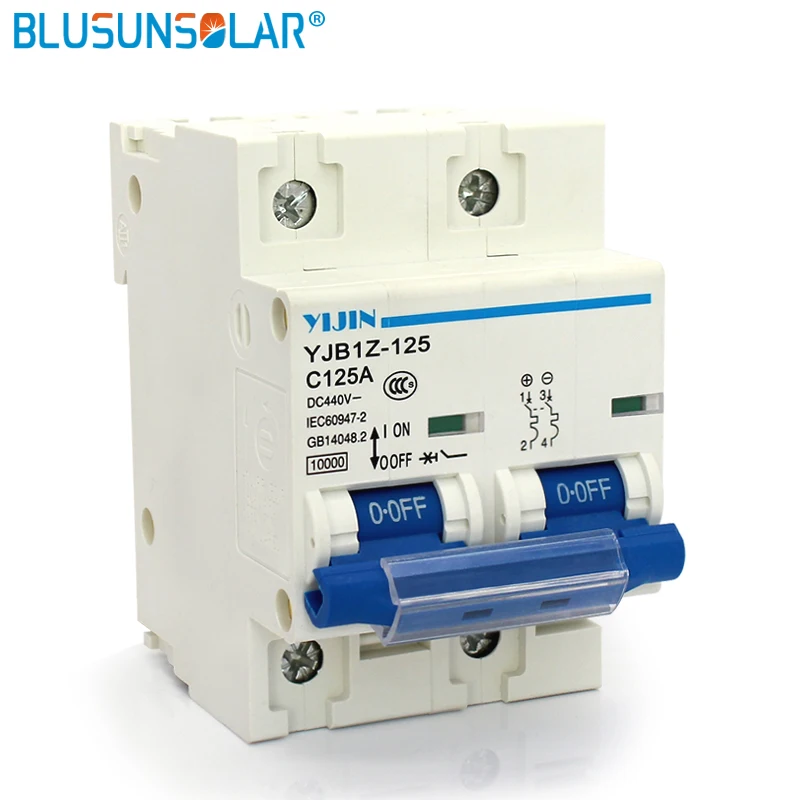 (2 шт./партия) 2 P 125A DC 440V SOLARB Солнечная энергия фотогальваническая PV Мини