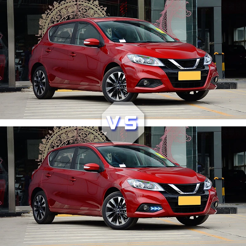 1 Пара Авто Светодиодный дневной светильник лампы DRL Противотуманные фары для Nissan