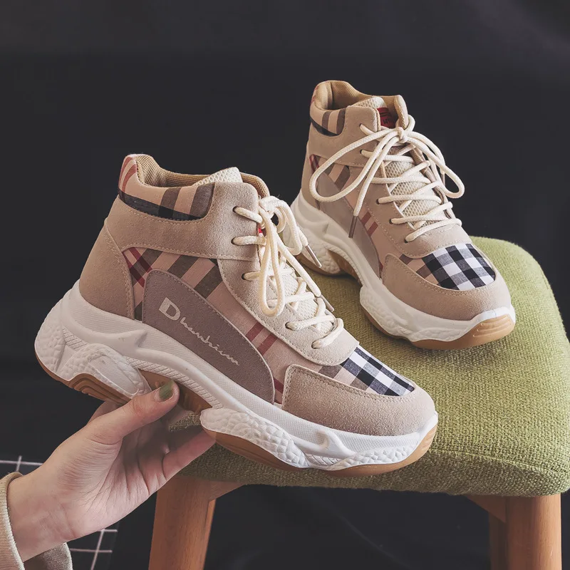 Новинка 2019 года женская обувь с высоким берцем все виды модной обуви