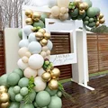 152 пастельные воздушные шары в форме арки, украшение для дня рождения, свадебные Детские шары для будущей матери, конфетти, шар - фото