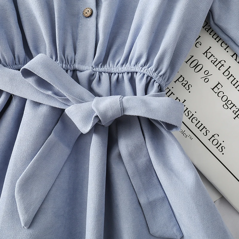 Зимнее шикарное платье трапециевидной формы свободное винтажное платье-рубашка