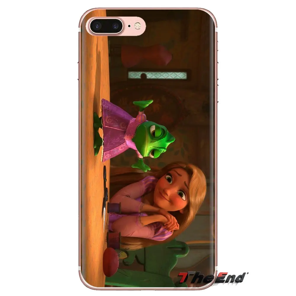 Tangled Rapunzel Chameleon Transparent Soft Cases Covers For iPod Touch Apple iPhone 4 4S 5 5S SE 5C 6 6S 7 8 X XR XS Plus MAX |