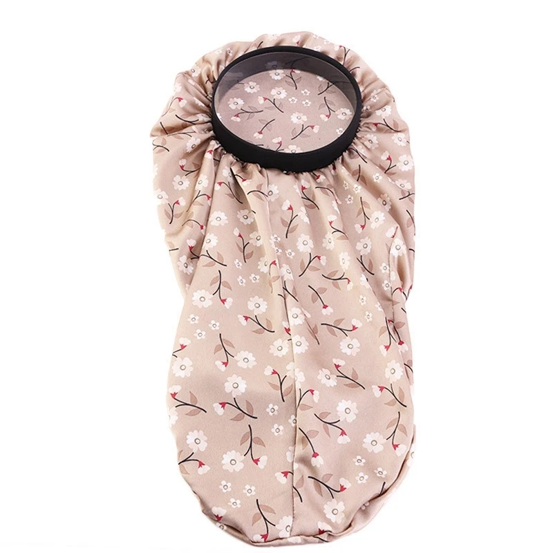 

Hair Care Cap Simulation Silk Long Tube Night Sleep Hat Long Tail Beauty Salon Home Fashion New For Ladies Print Headwear