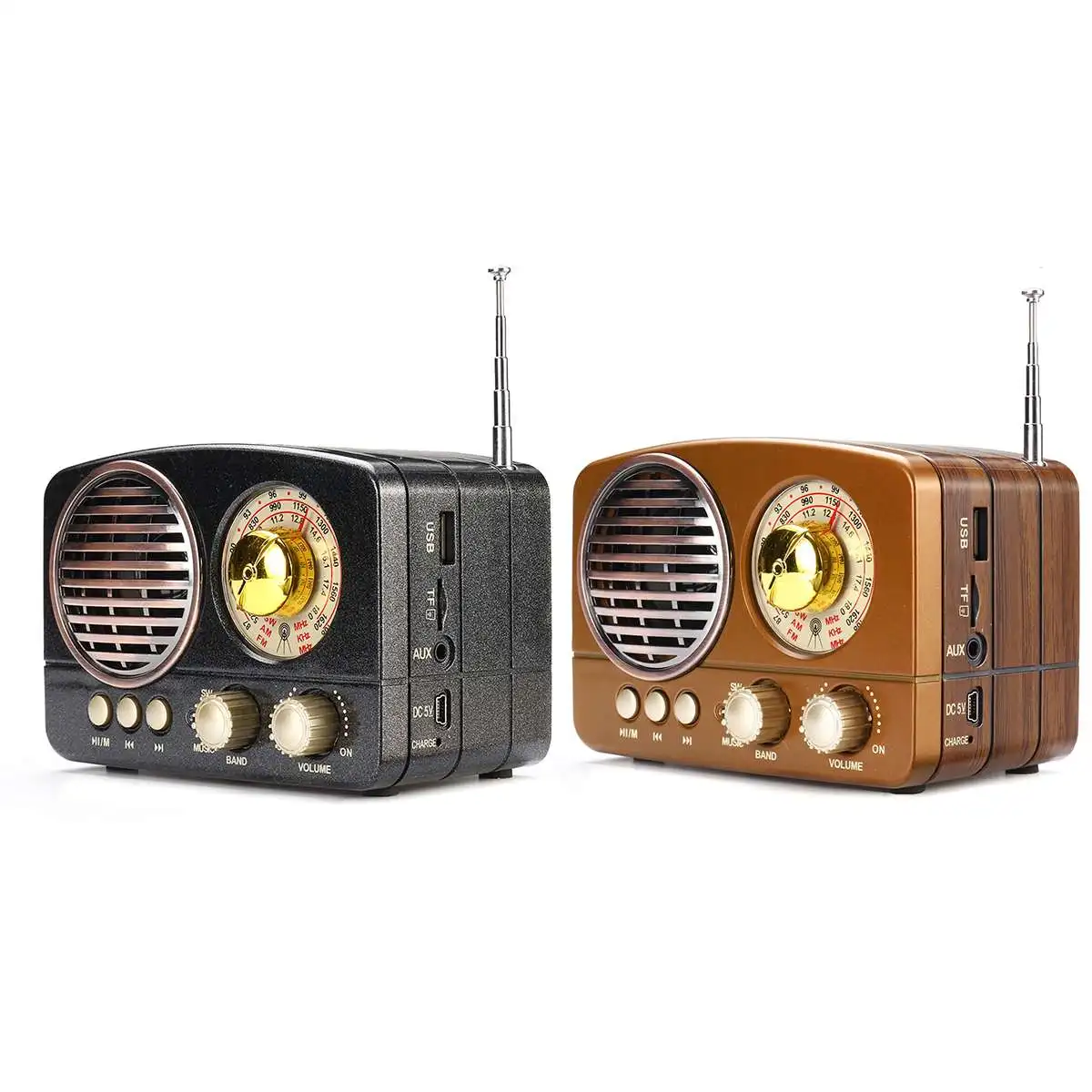 LEORY классический ретро FM AM SW радио мини деревянный bluetooth беспроводной стерео