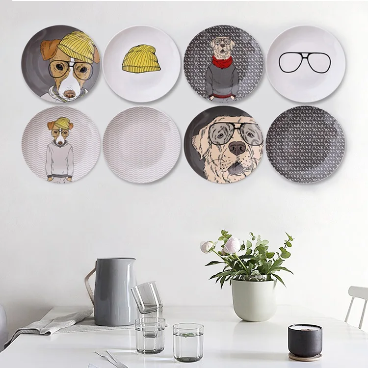 10 дюймов современная керамическая декоративная тарелка в скандинавском стиле с