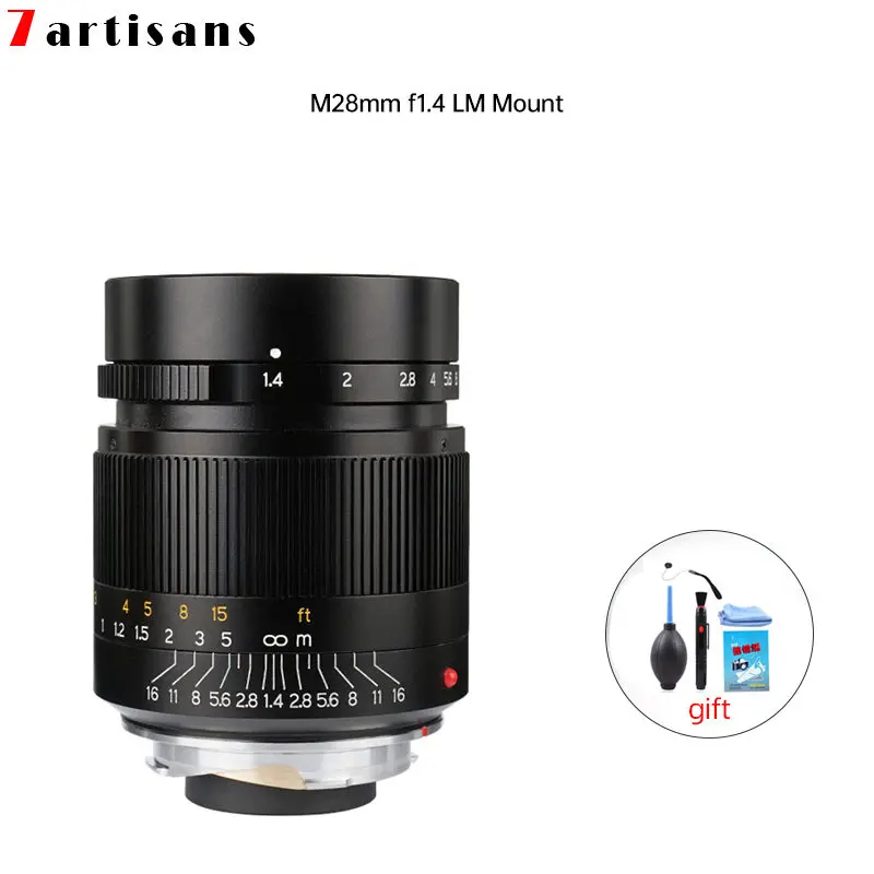 7 artisans 28 мм F1.4 широкая диафрагма paraxial M mount Lens для Leica Cameras M240 M3 M5 M6 M7 M8 M9 FEplus