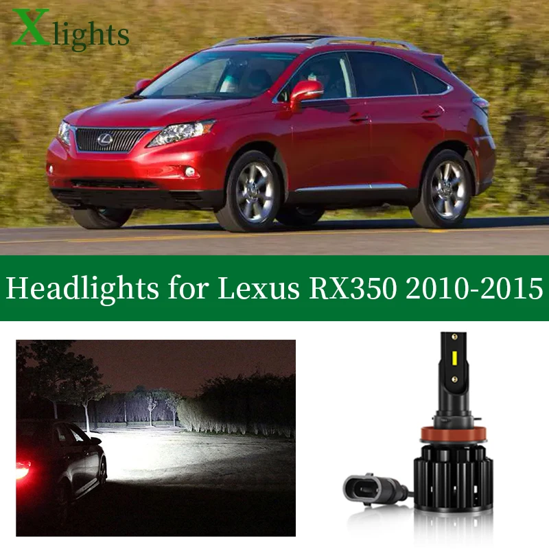 Xlights Led Headlight Bulb For Lexus RX350 2010 2011 2012 2013 2014 2015 Low High Beam Canbus Headlamp Lamp Light Accessories