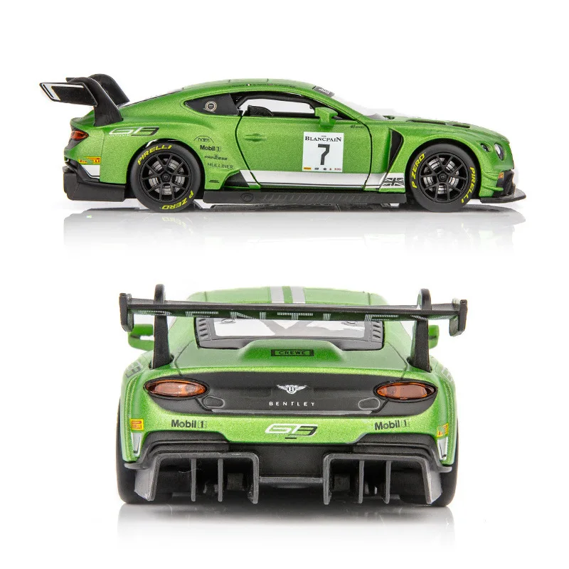Модель автомобиля bentley GT3 1:32 из сплава игрушечная машинка с откидной крышкой
