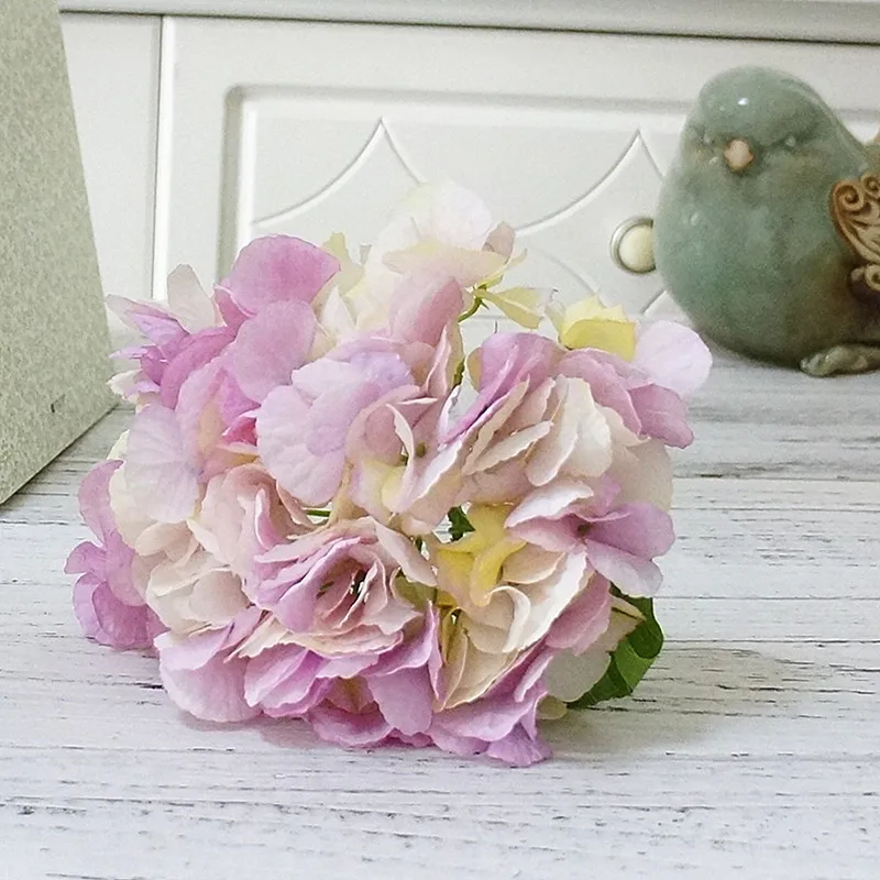 purple Искусственные пионы, цветы для дома, свадьбы, вечеринки, дня рождения, Нового года, Дня Святого Валентина, Цветочный декор, шелковые гортензии, Цветочная композиция для вазы - Цвет: purple