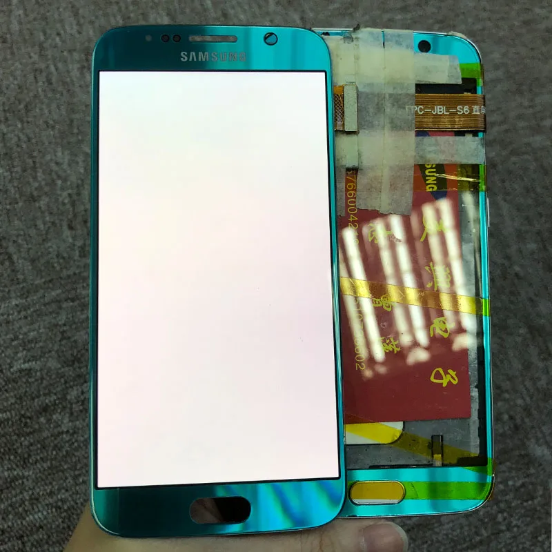 Дисплей мобильного телефона для samsung S6 ЖК-экран дигитайзер G920 G920F G920V G920A детский синий Лучшая цена