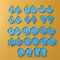 necklace silicone casting mould crafts keychain pendant epoxy resin mold ear studs earrings mold