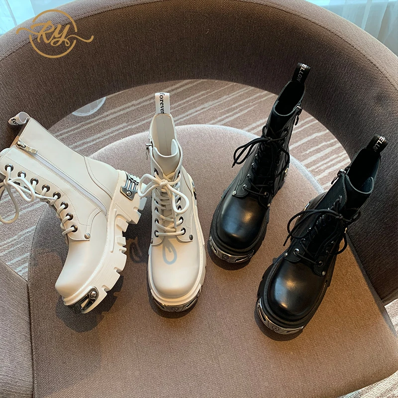 Женская обувь Европейская станция новинка 2020 ботильоны из натуральной кожи на