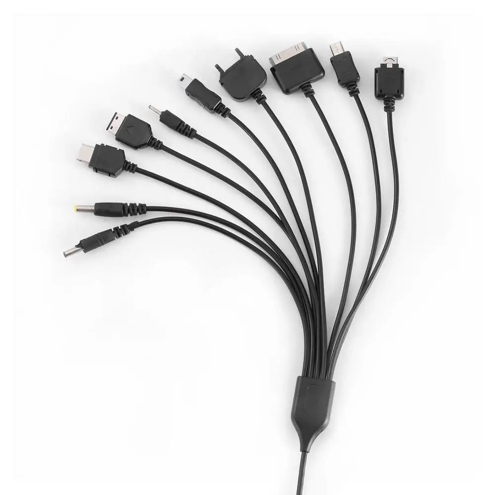 10 в 1 Универсальный Портативный Легкий Многофункциональный USB зарядный кабель