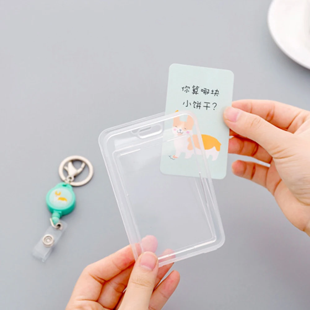 Мультфильм собака девочка печать ID значок держатель карты кулон брелок Подарочный Брелок для ключей