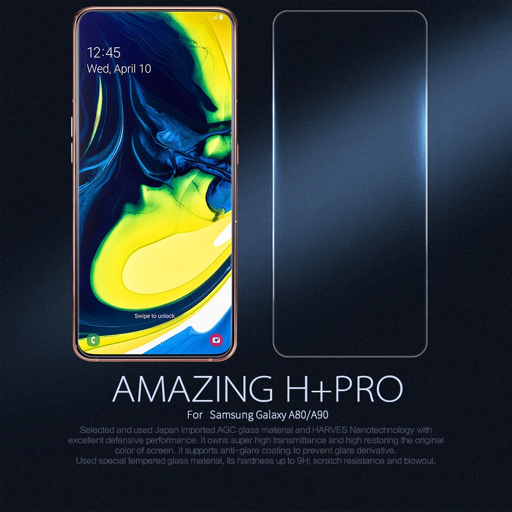 NILLKIN Amazing H+ Pro Защитное стекло для экрана для samsung Galaxy A80 A90 защитная пленка 0,2 мм 9H закаленное стекло