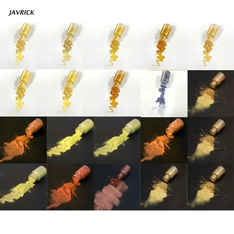 

20 Colors Cosmetic Grade Pearlescent Natural Mica Mineral Powder Epoxy Resin Dye Pearl Pigment DIY Jewelry Crafts Making